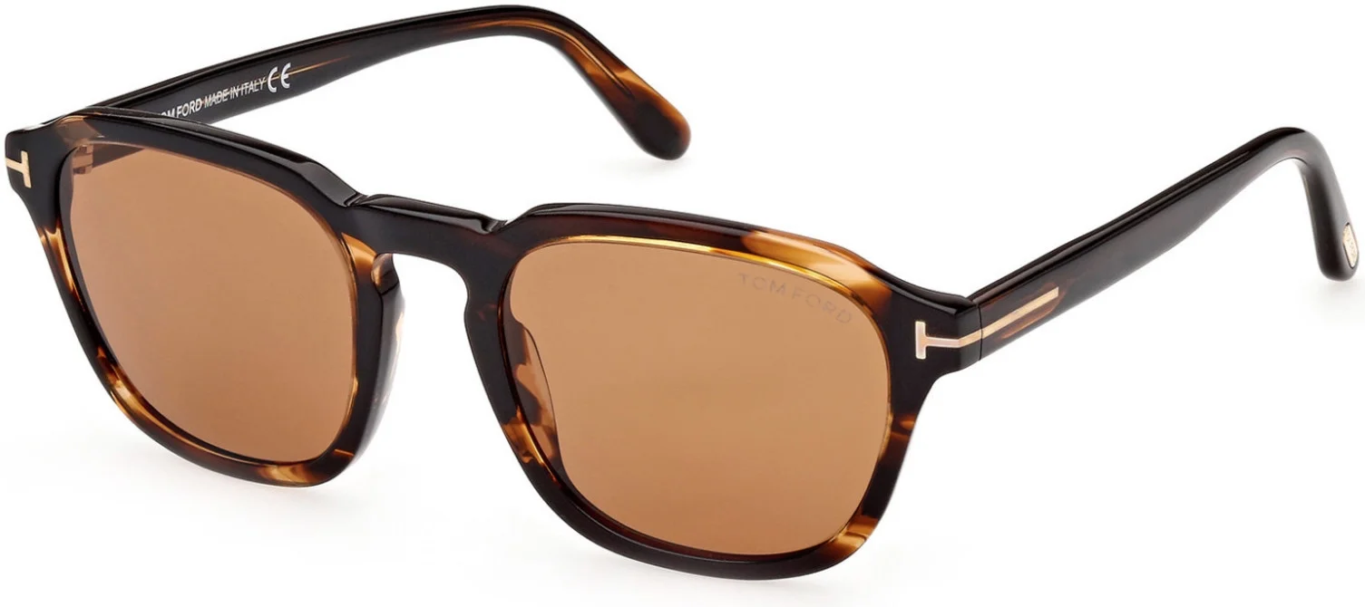 TOM FORD FT0931 56E Avery Round Havana Brown 52 mm Men's Sunglasses