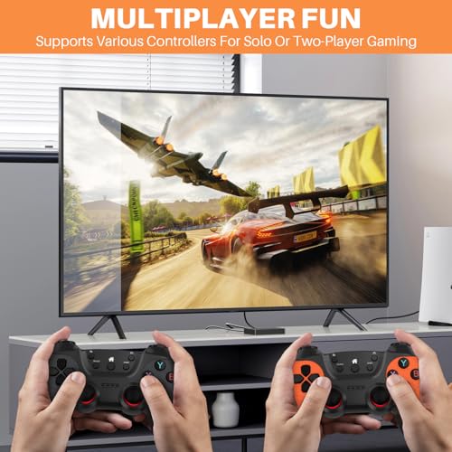 20000+ Games,2025 Retro Home Game Console Wireless Double Handle PSP Arcade Double TV Game Console Plug and Play Video Game Stick, HDMI Output TV(64G)
