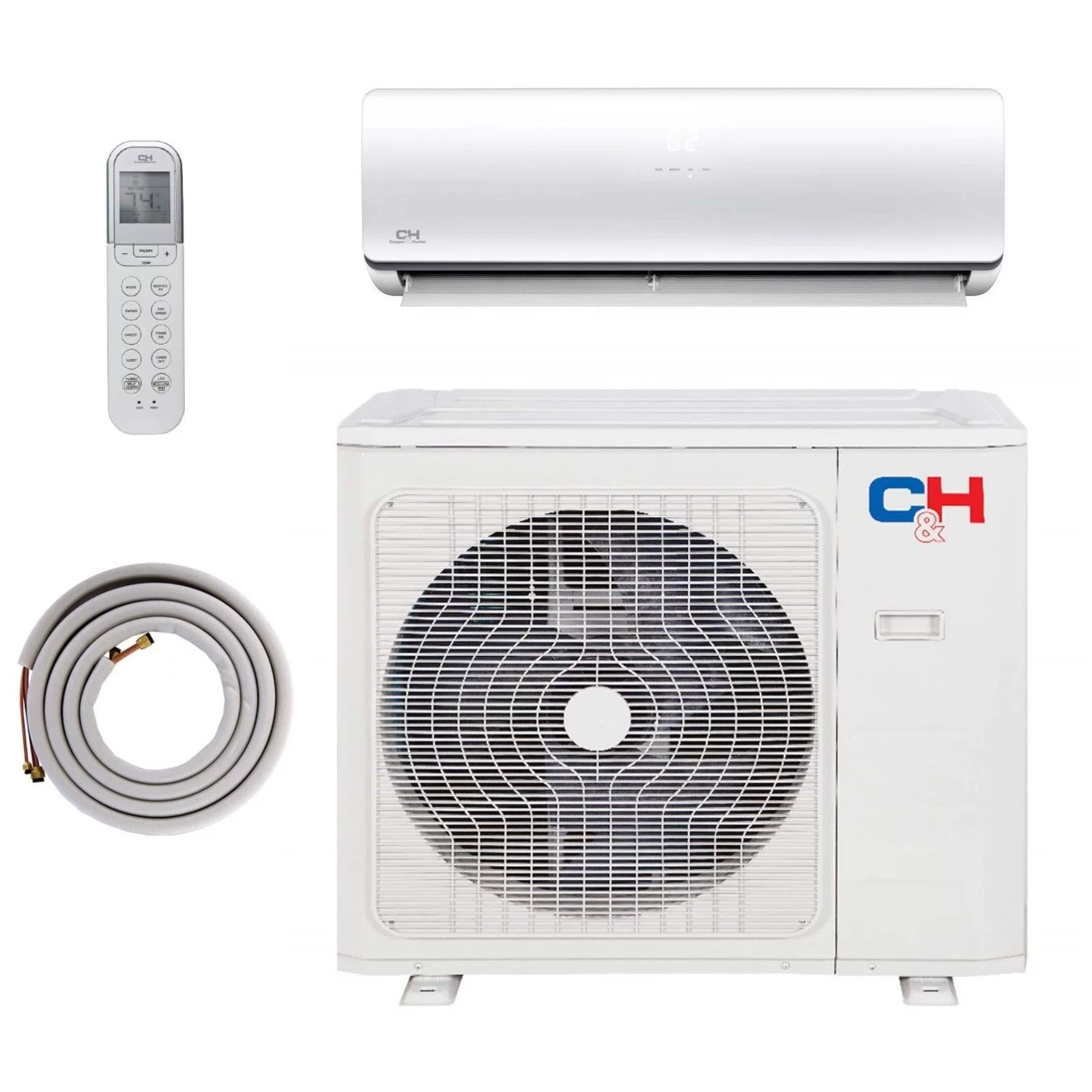 Cooper & Hunter 9000 BTU HYPER Mini Split Air Conditioner Heat Pump 25 Seer 220v 7 year warranty