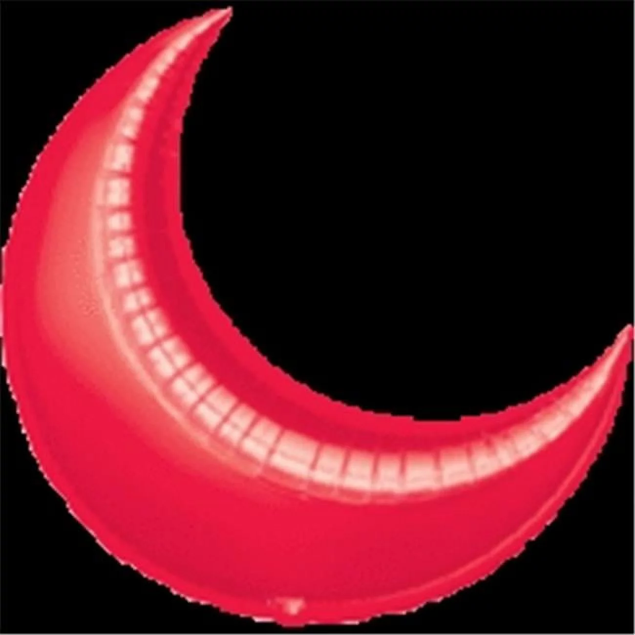 Anagram 41203 35 in. Red Crescent Flat Foil Balloon