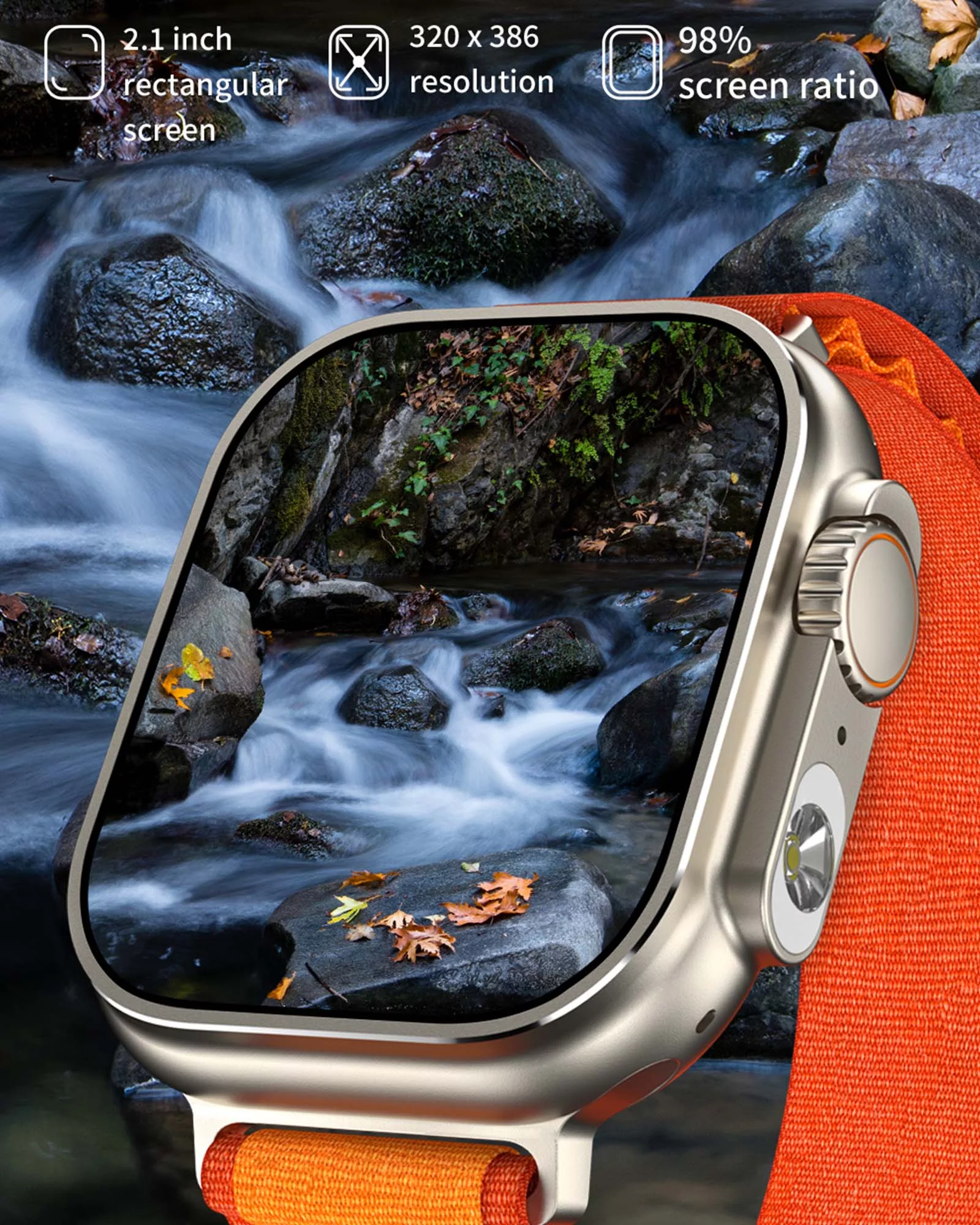 2023 Ultra Smart Watch Men Women 2.1