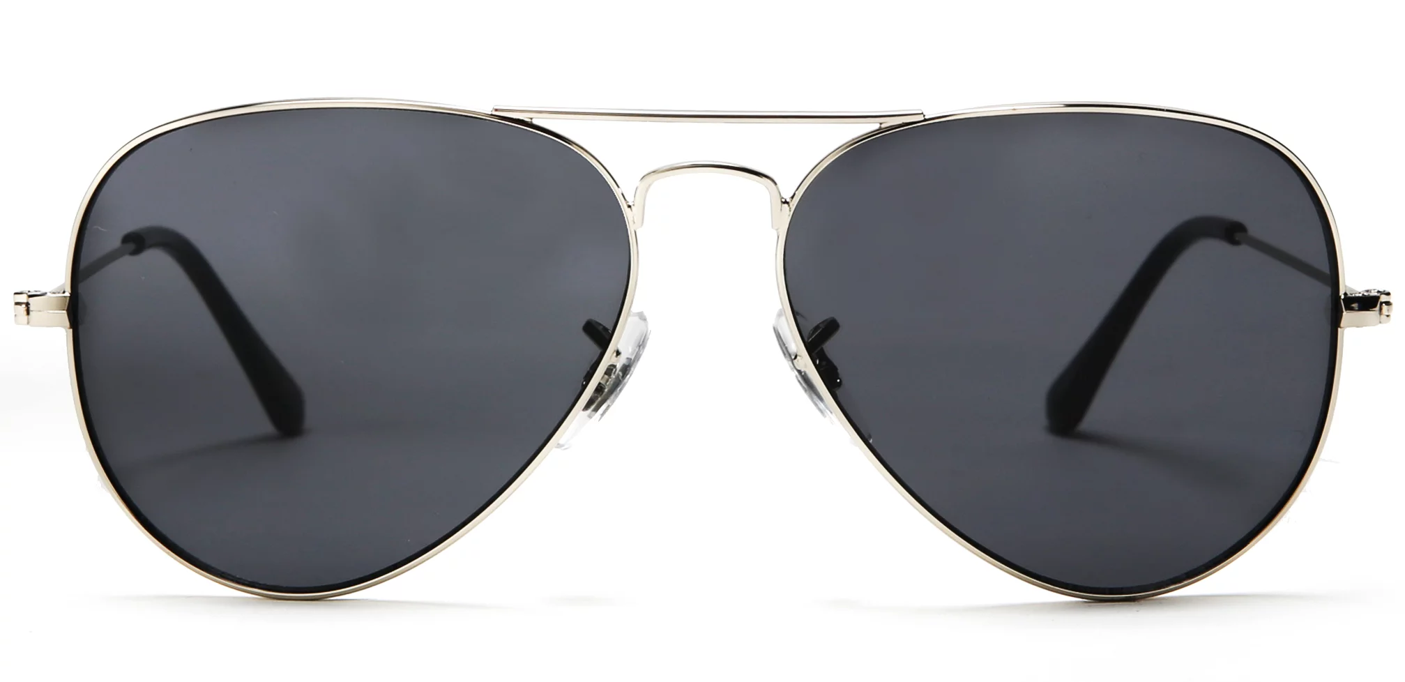 Samba Shades Unisex Classic Aviator Sunglasses Silver Fame Grey Lens - Glen & Ivy Sky Inspired