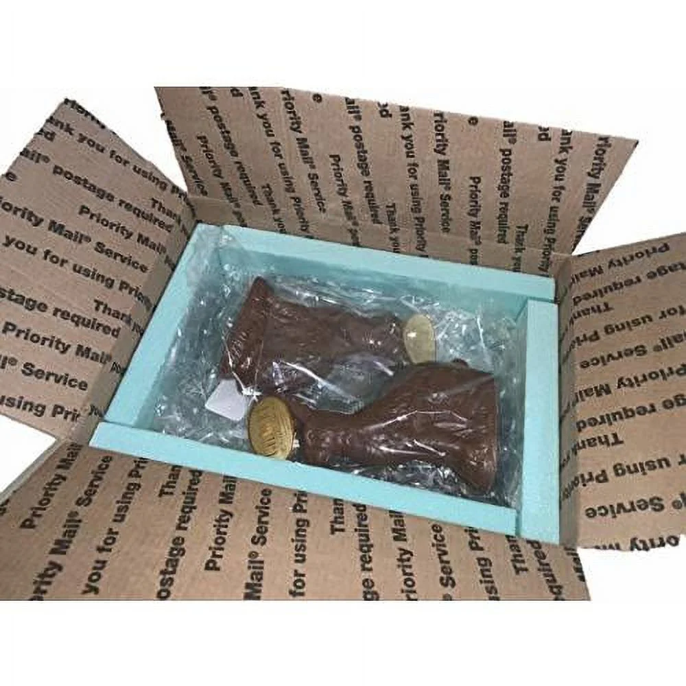 Chocolates Solid Dark And Milk Chocolate Easter Rabbits (4), 6.5 Oz. Each.