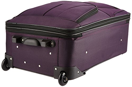 Rockland Fashion Expandable Softside Upright Luggage Set, Charcoal, 2-Piece (14/19)
