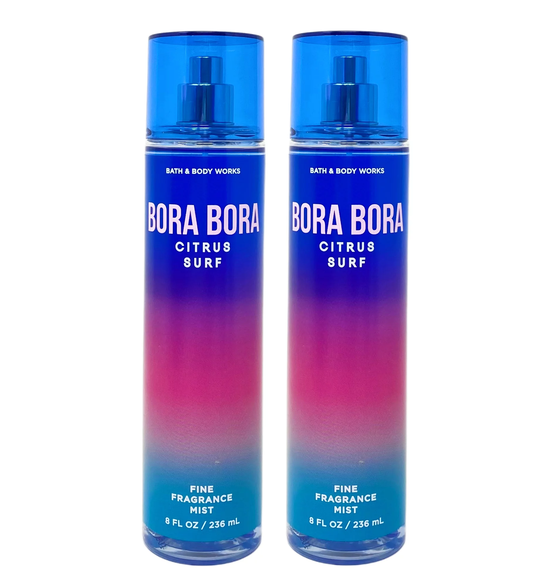 Bath and Body Works Bora Bora Citrus Surf 2 Pack Fine Fragrance Mist Set - Full Size