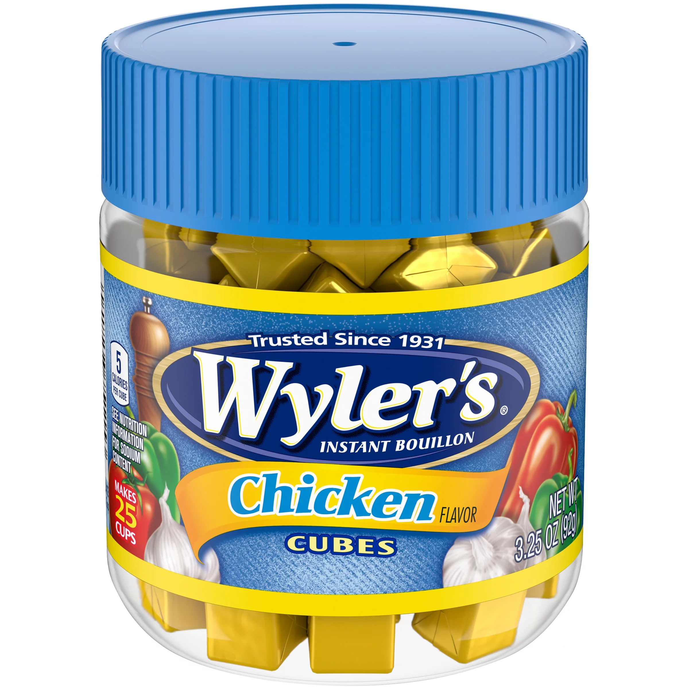 Wyler's Chicken Instant Bouillon Cubes, 3.25 oz (3-Pack)