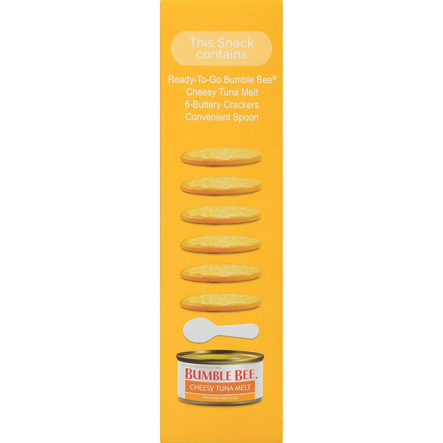BUMBLE BEE Snack On The Run Crackers Kit, Cheesy Tuna Melt, 3.35 Ounce Kit (Case of 12), High Protein Snack Food, Canned Tuna, Healthy Snacks for Adults