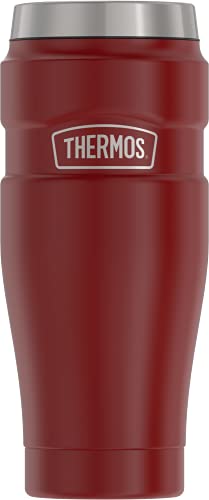 THERMOS Stainless King Vacuum-Insulated Travel Tumbler, 16 Ounce, Midnight Blue