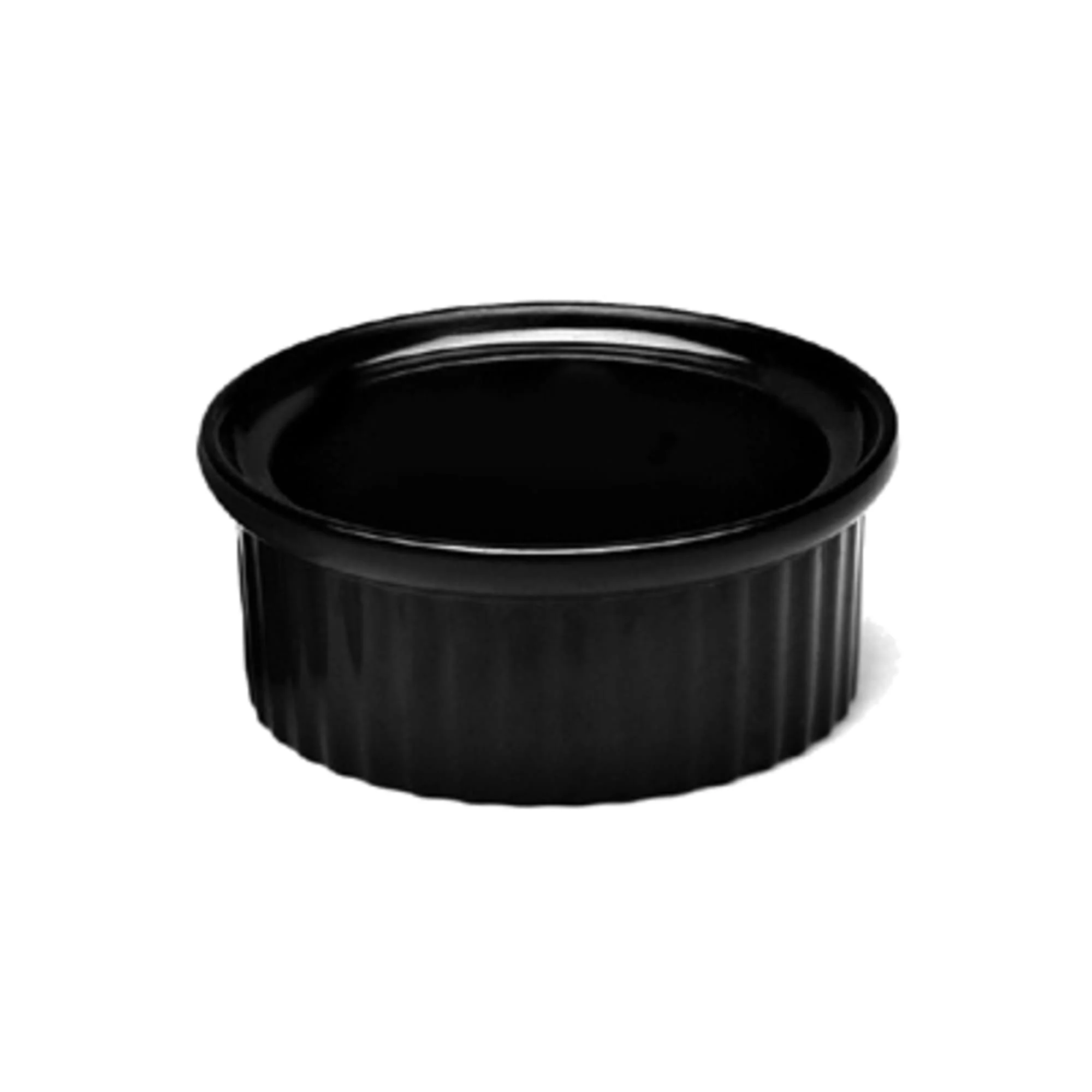 Elite Global Solutions R4-B 4 oz Melamine Ramekin, Black-Case of 6