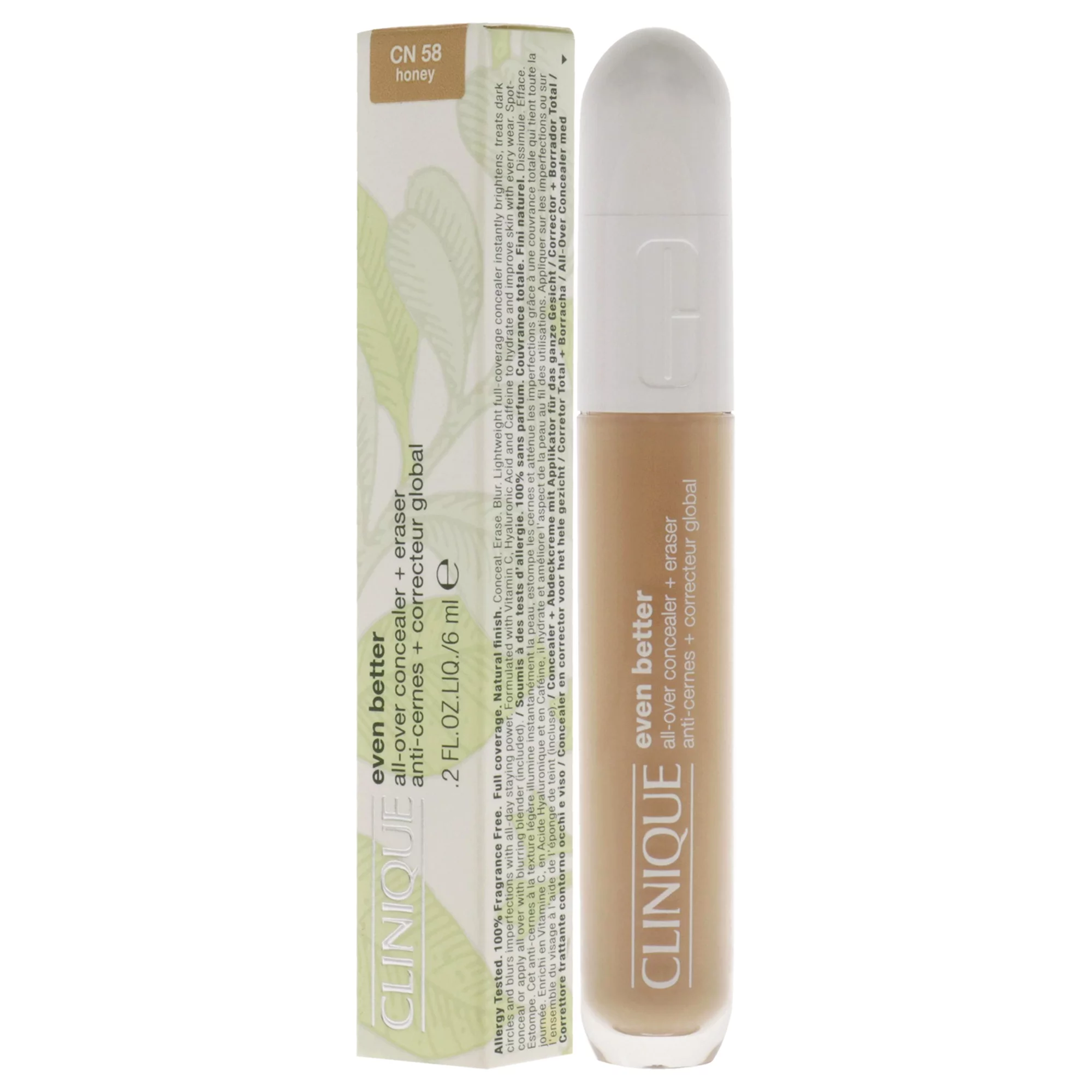 Clinique Even Better All-Over Concealer Plus Eraser - CN 58 Honey 0.2 oz Concealer