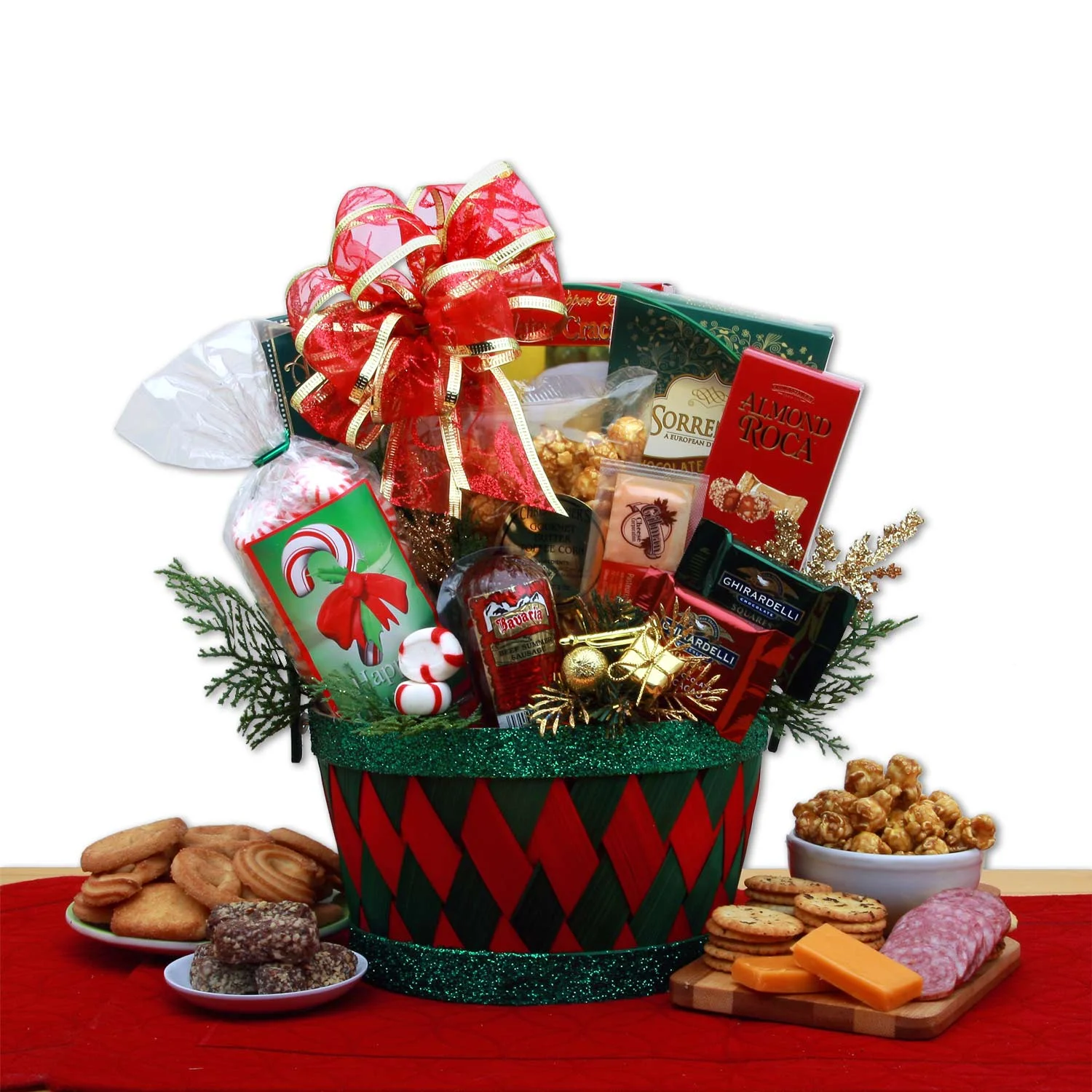 Glitter and Goodies Premium Christmas Gift Basket | Gift for Him or Her