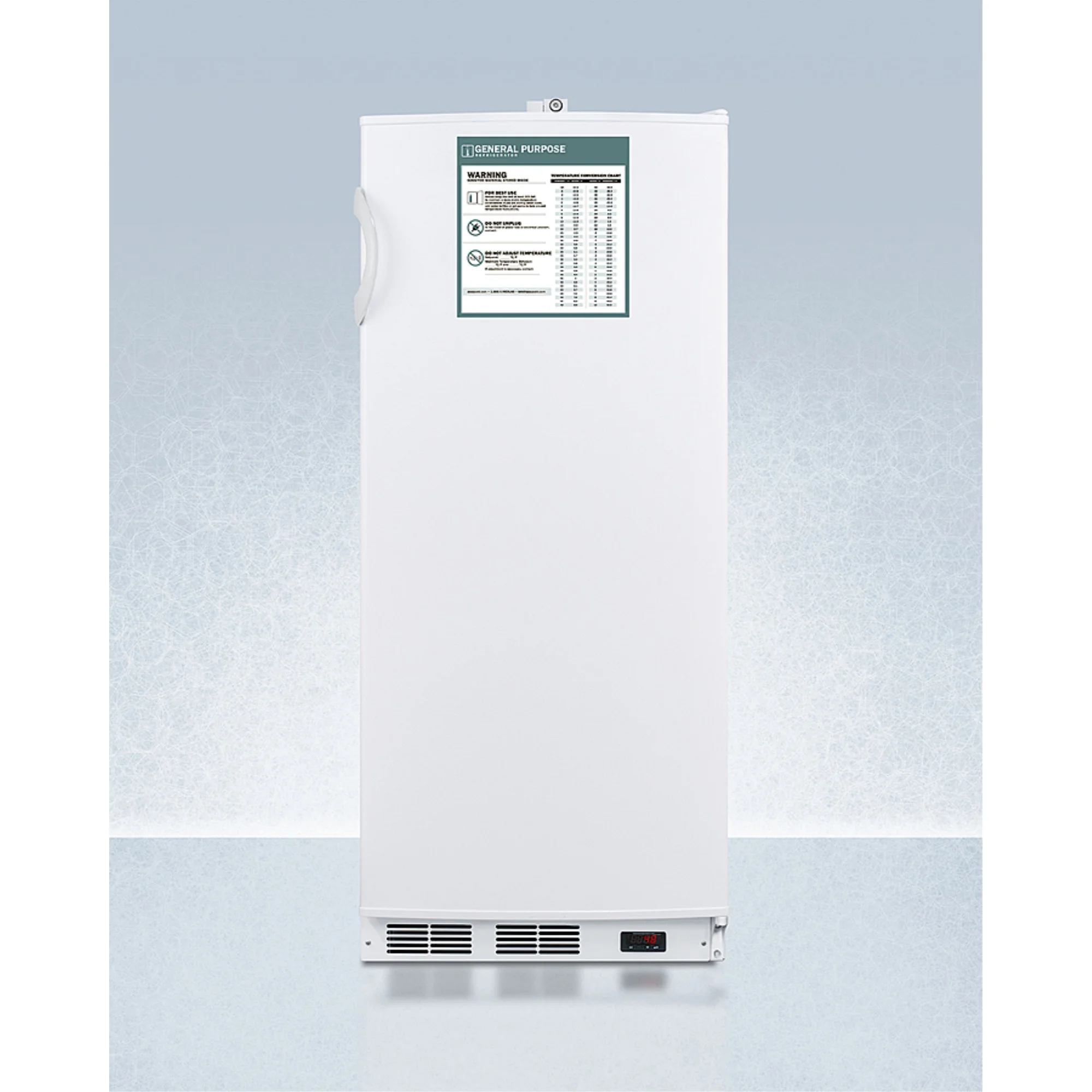 General purpose upright all-refrigerator