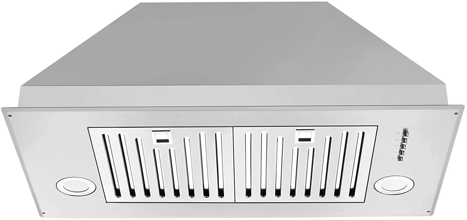 Range Hood 30 inch Insert Vent Hood 600 CFM Built-in Stainless Steel Range Hood