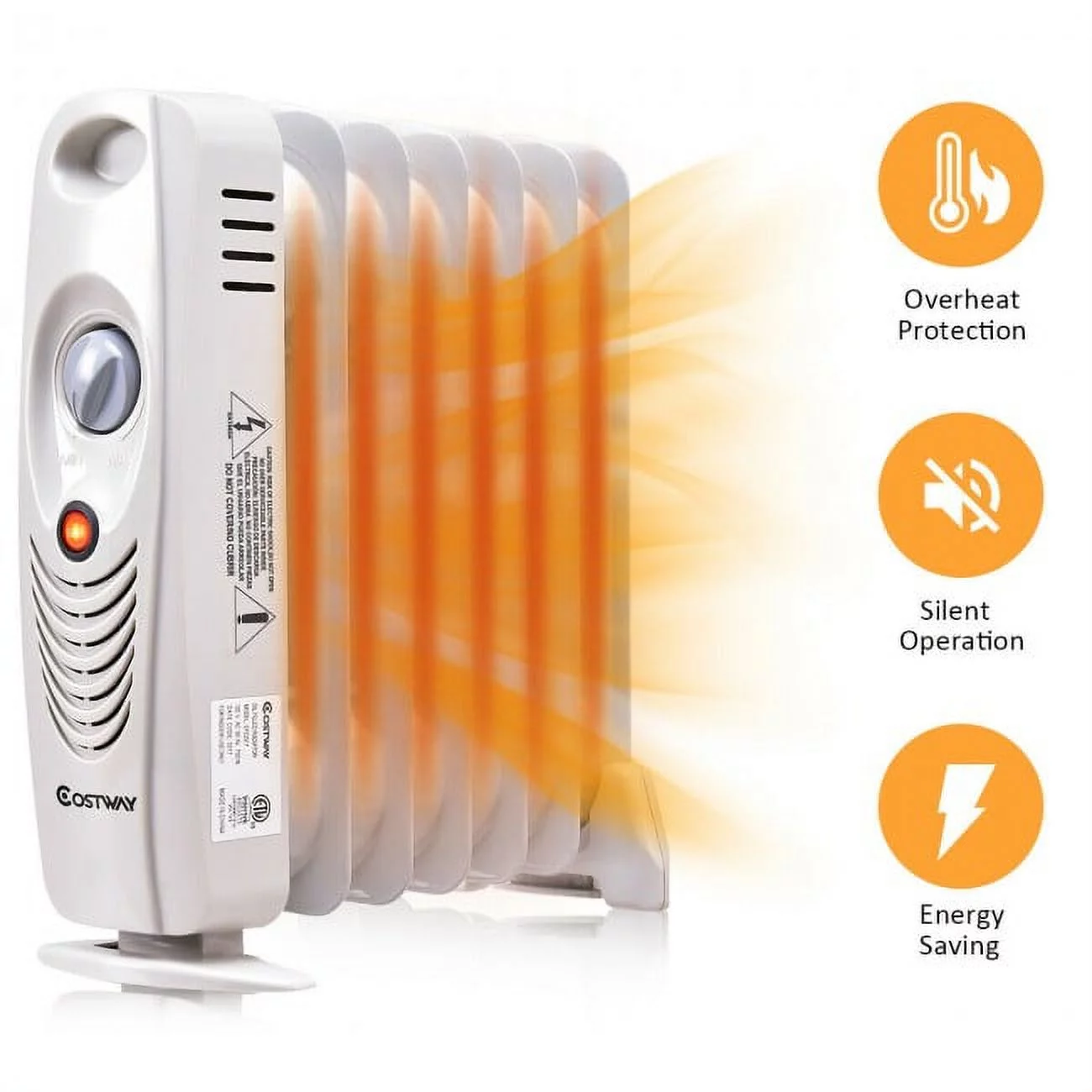 SUGIFT 700 W Portable Mini Electric Oil Filled Radiator Heater