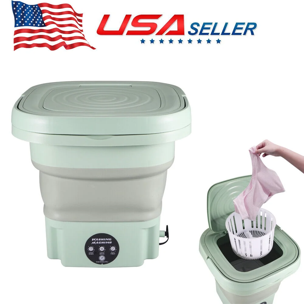 JahyShow Folding Laundry Machine - Compact and Portable Mini Washer with Sterilization Function