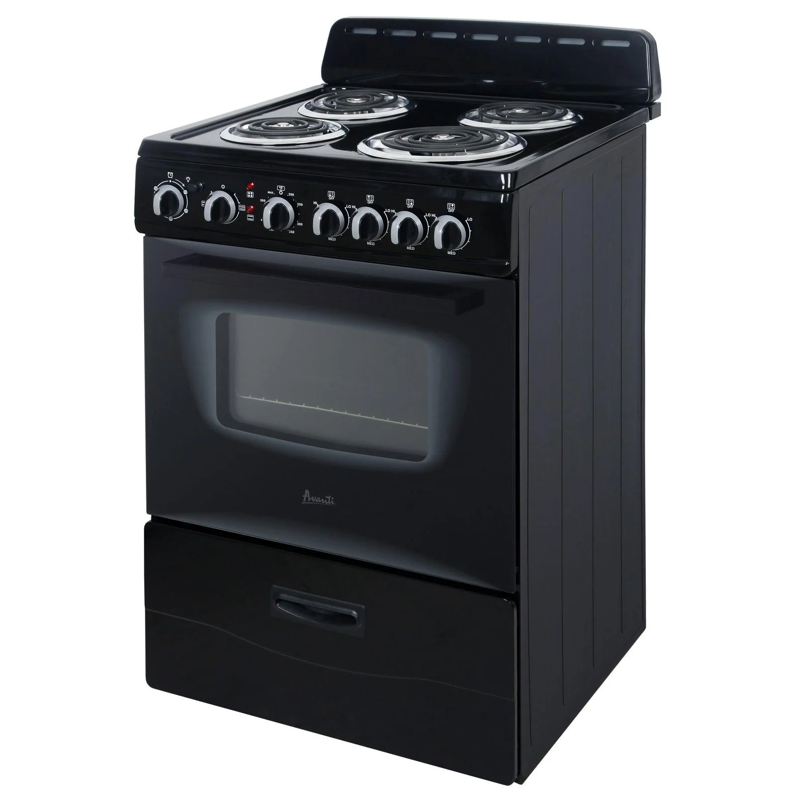 Avanti ERU240P1B 24 Inch Electric Freestanding Range - Black