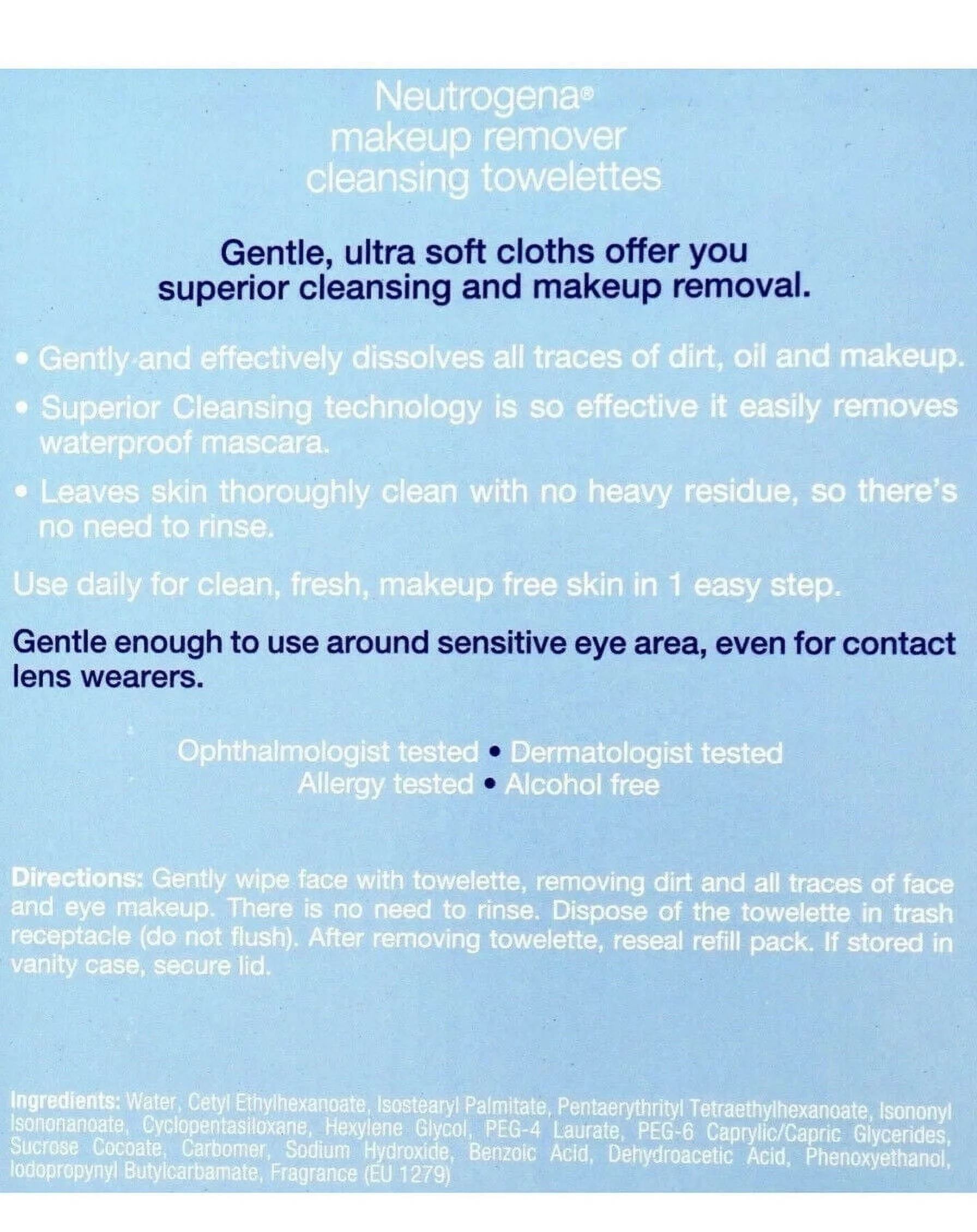 Neutrogena Make-Up Remover Towelettes 25 Count (Refill) 2 Pack