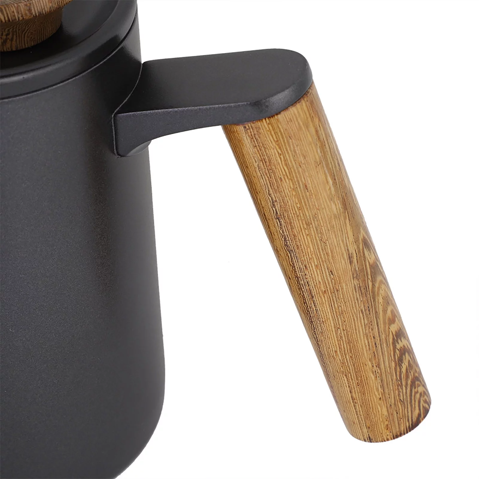 Drip Coffee Pot - VIFER 600ML Stainless Steel Long Gooseneck Spout Kettle Handle Drip Coffee Pot 1PC (Black)