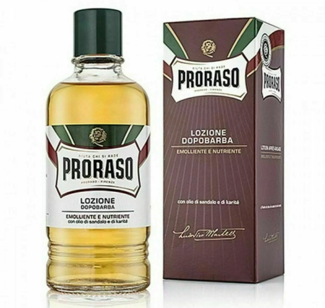 Proraso After Shave Lotion, Sandalwood and Shea Butter, Barber Size 400ml Italy