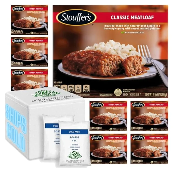 Stouffer's Classic Ketchup Glazed Meatloaf Meal, 9.875 oz - Pack of 8