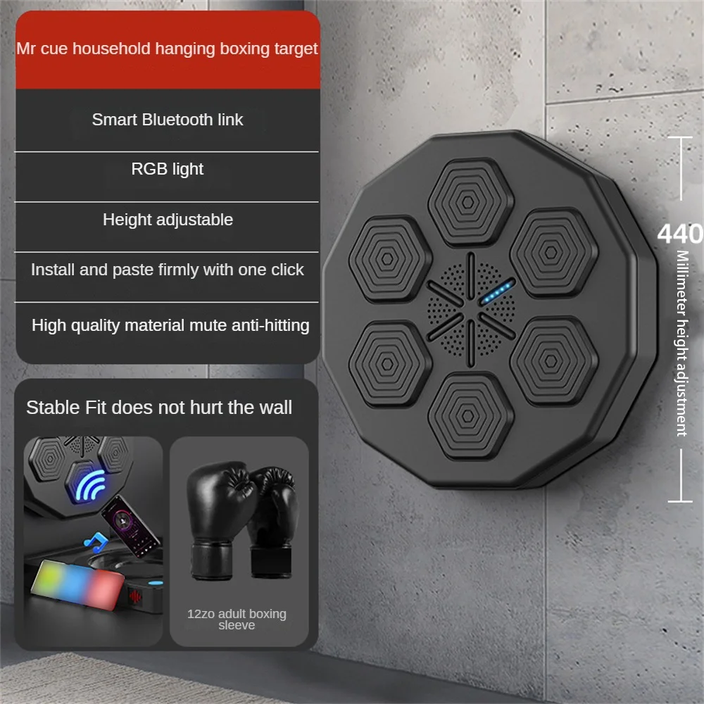 JFY  Music Boxing Machine, Smart Boxing Equipment with a Three-Layer Shock Absorption Configuration, Enjoy The Pressure Release, Perfect for Boxing Machine and Boxing Target Workouts