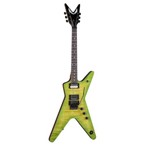 Dean ML 79 Floyd Flame Top Electric Guitar, Slime