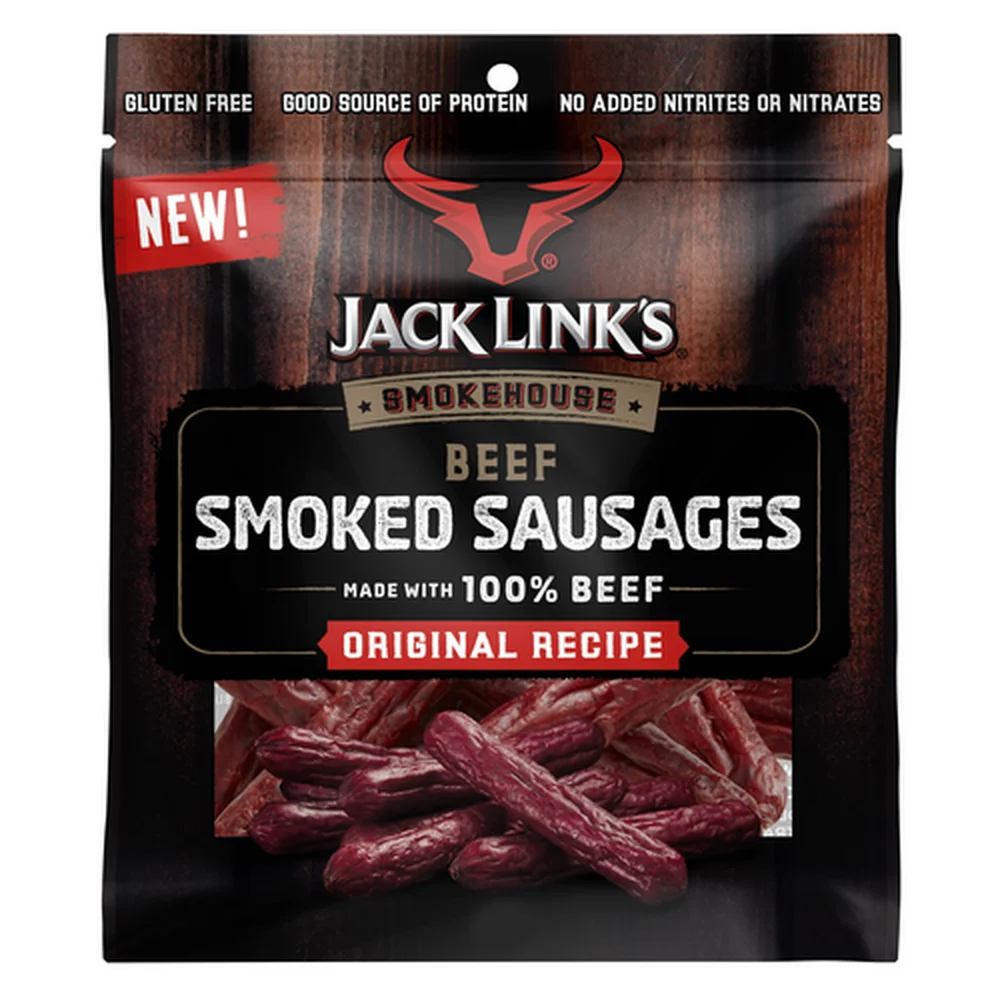 Jack Links Bagged Beef Smoked Sausages (Pack of 4)