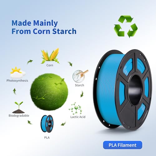 ANYCUBIC PLA Filament 1.75mm Bundle, 3D Printing PLA Filament 1.75mm Dimensional Accuracy +/- 0.02mm, 1KG Spool (2.2 lbs), 2KG Grey+Grey