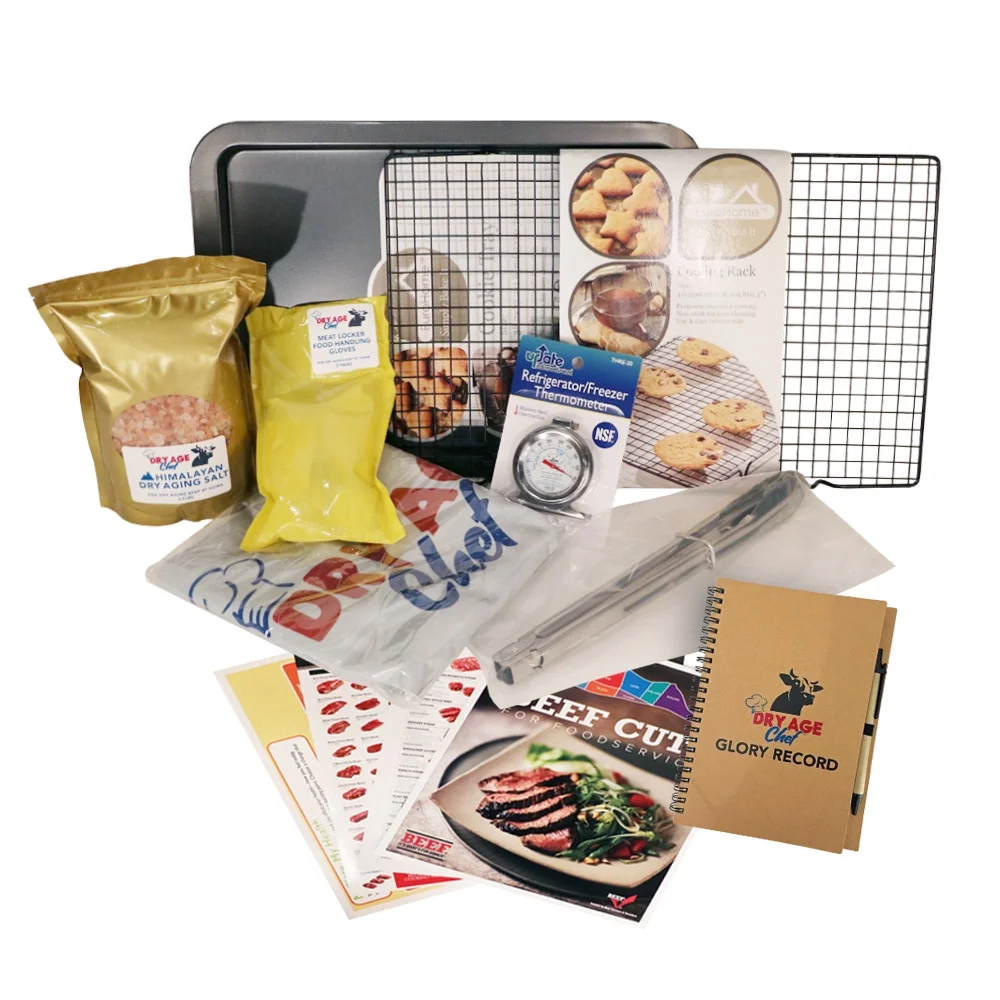 Dry Aging Package by Dry Age Chef - Perfect for Dry Aging Steak at Home (Short Horn Package)