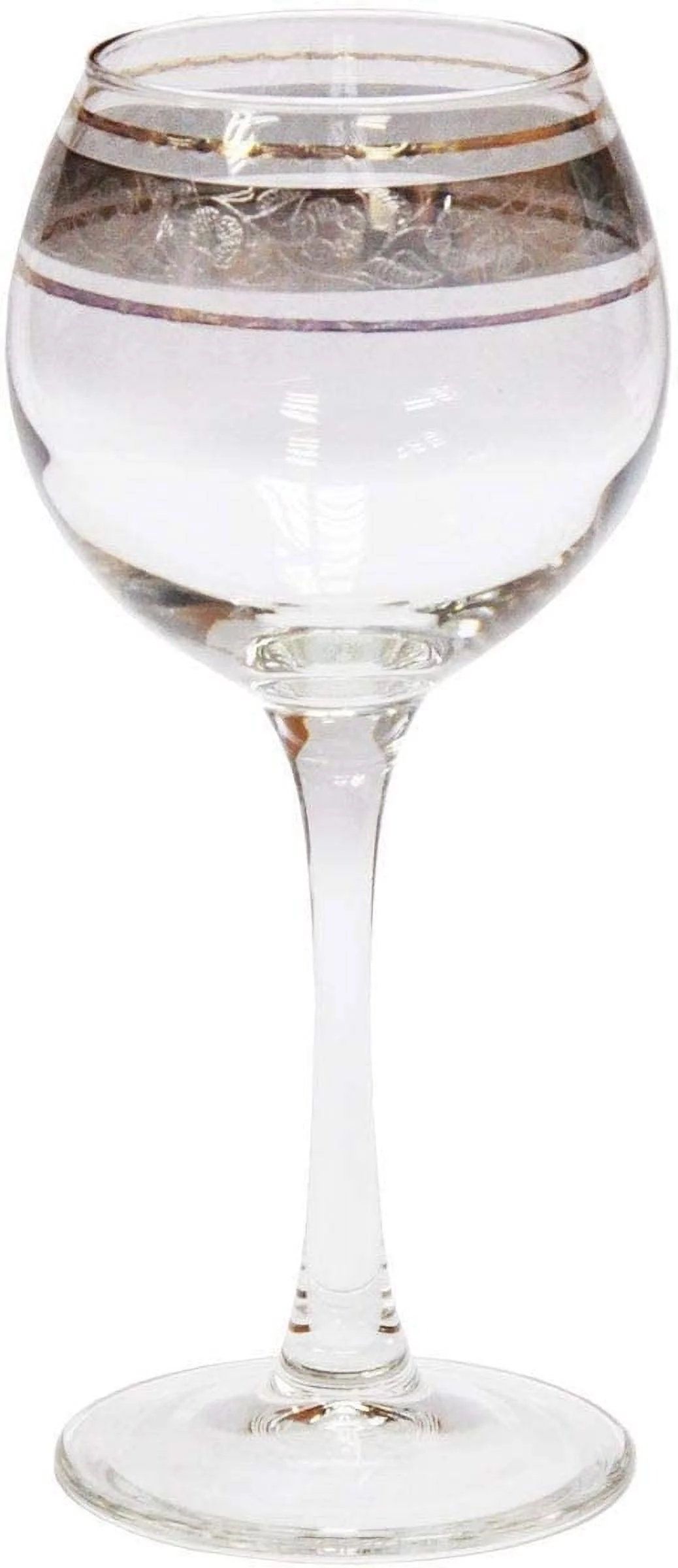 Crystal Goose 7.1-Once Wine Glasses, Goblet Stemmed Crystalware Set, Red White Wine Glassware, Wedding Anniversary Birthday Gift, Set of 6