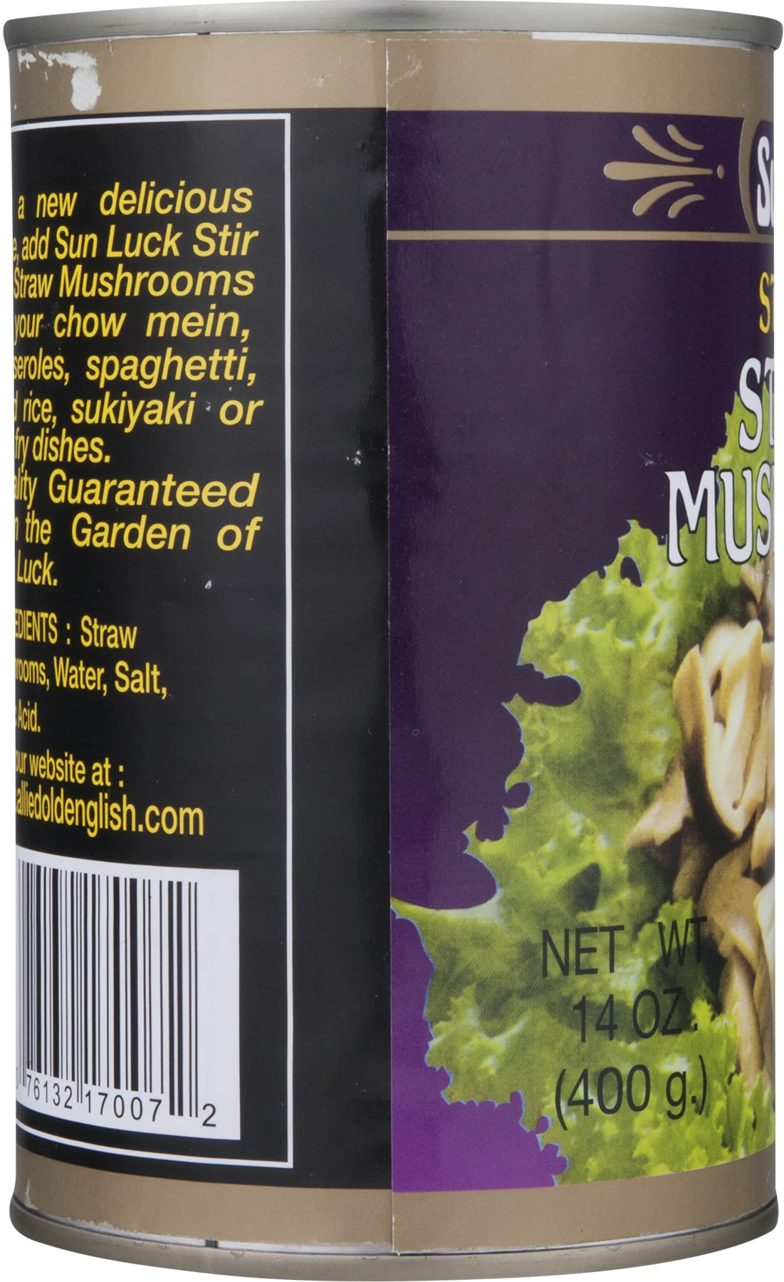 Sun Luck Stirfry Straw Mushrooms (12x15OZ )