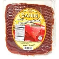 Sahin Sliced Basterma Halal Beef / Dilimli Kayseri Style Pastirma 7oz - 2PACK