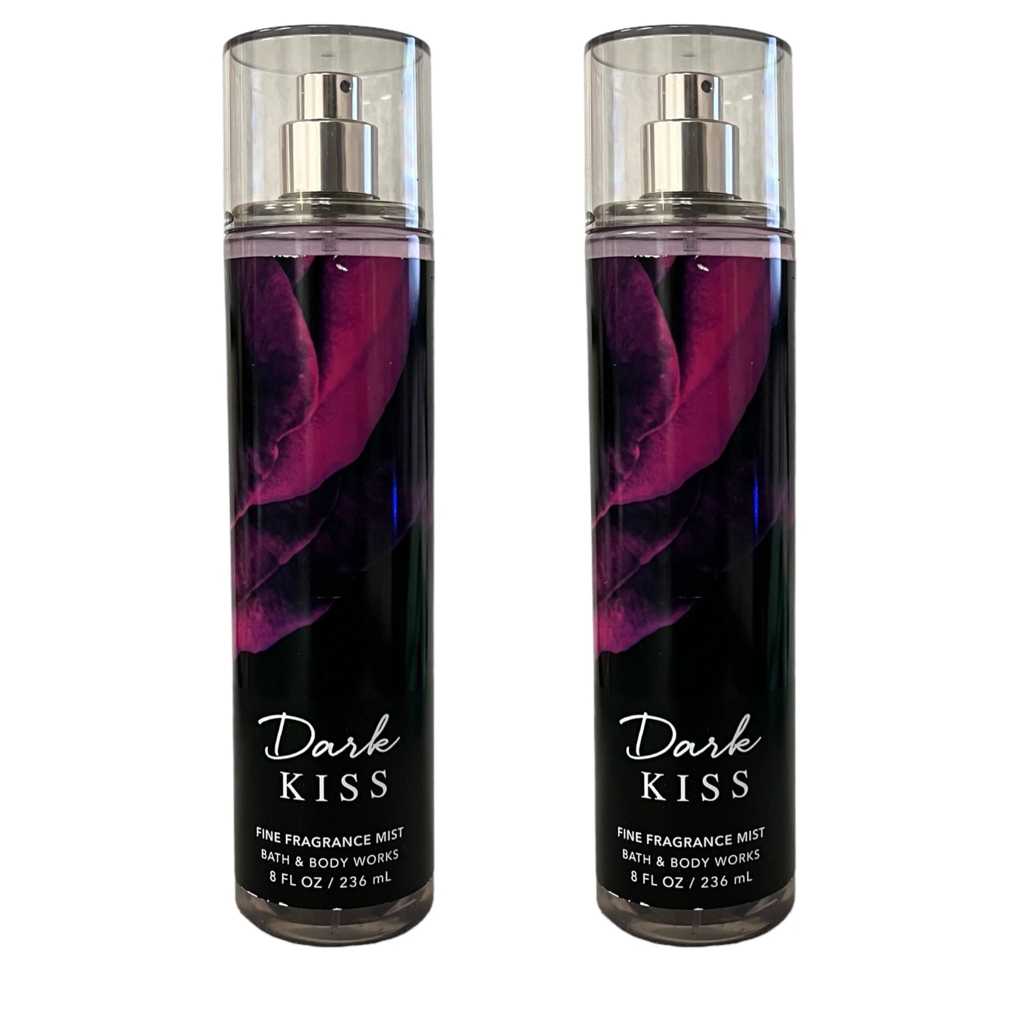 Bath and Body Works Dark Kiss Fine Fragrance Mist Set 8 fl oz 2 Pack