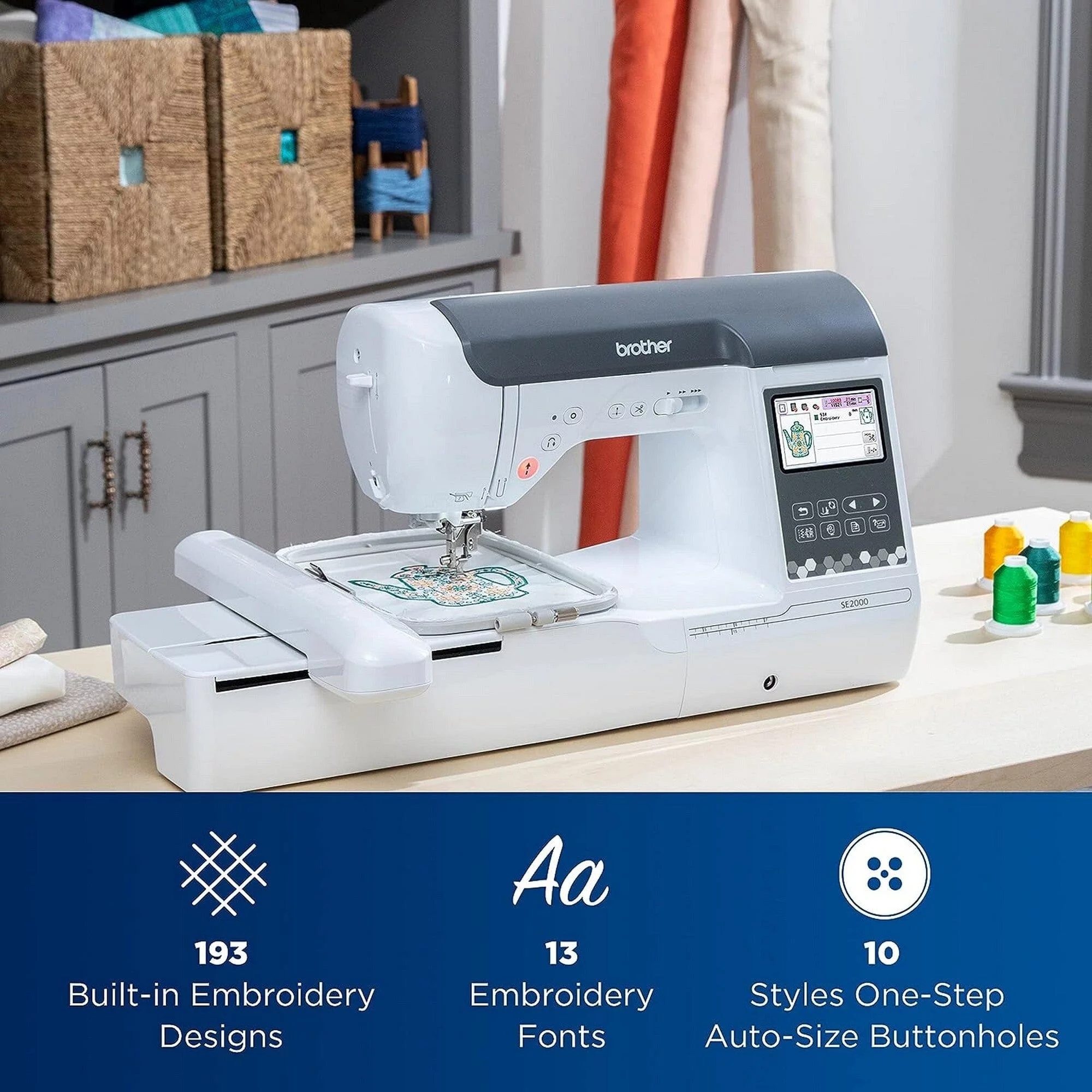 Brother SE2000 Embroidery & Sewing Machine w/ Deluxe $1749 Sewing & Embroidery Bundle
