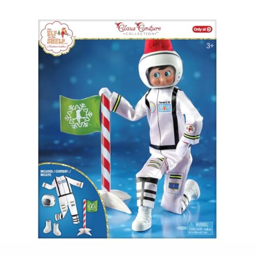 The Elf on the Shelf Boy Scout Elf Box Set (Blue Eyed), Storybook and Clausmonaut Astronaut Accessory Set [Multi-Item Bundle]