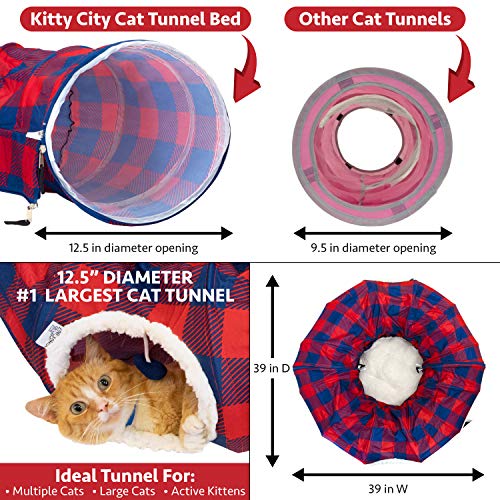 Plaid Tunnel Bed