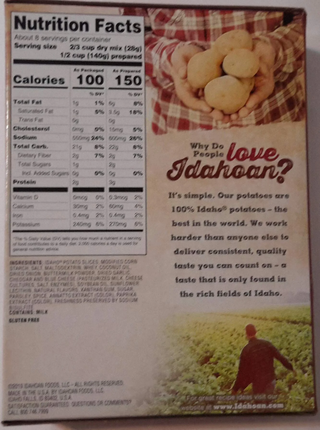 Idahoan, Au Gratin Casserole Family Size (Pack of 10)