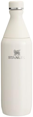 Stanley All Day Slim Bottle 20 oz | Twist On Lid with Leakproof Seal | Slim Design for Travel & Gym | Insulated Stainless Steel | BPA-Free | Cream