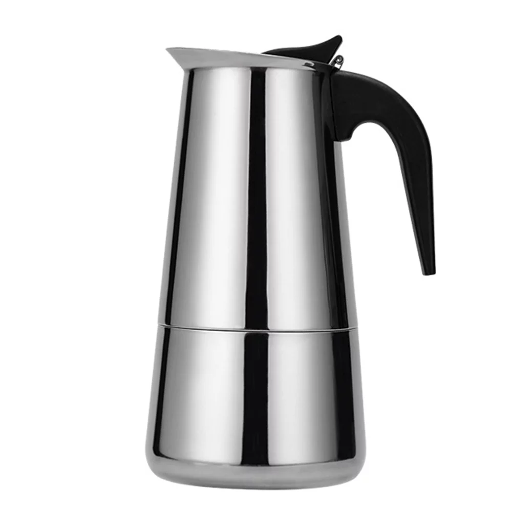 MIXFEER Coffeepot Stainless Steel Coffee Maker Portable Electric Mocha Latte Espresso Filter Pot European Coffee Cup
