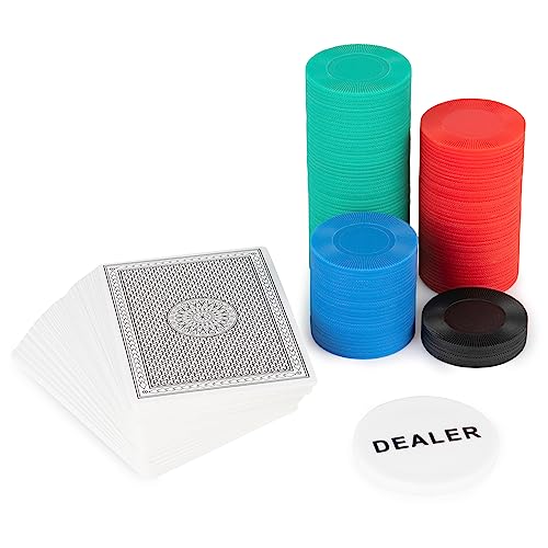 Spin Master Games, Cardinal Classics, 300-Piece Poker Set with Aluminum Carrying Case & Professional Weight Chips & Poker Dice, for Ages 8+