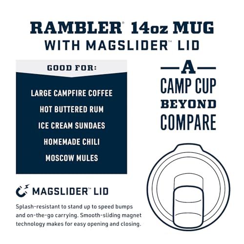 YETI Rambler 14 oz Stackable Mug, Vacuum Insulated, Stainless Steel with MagSlider Lid
