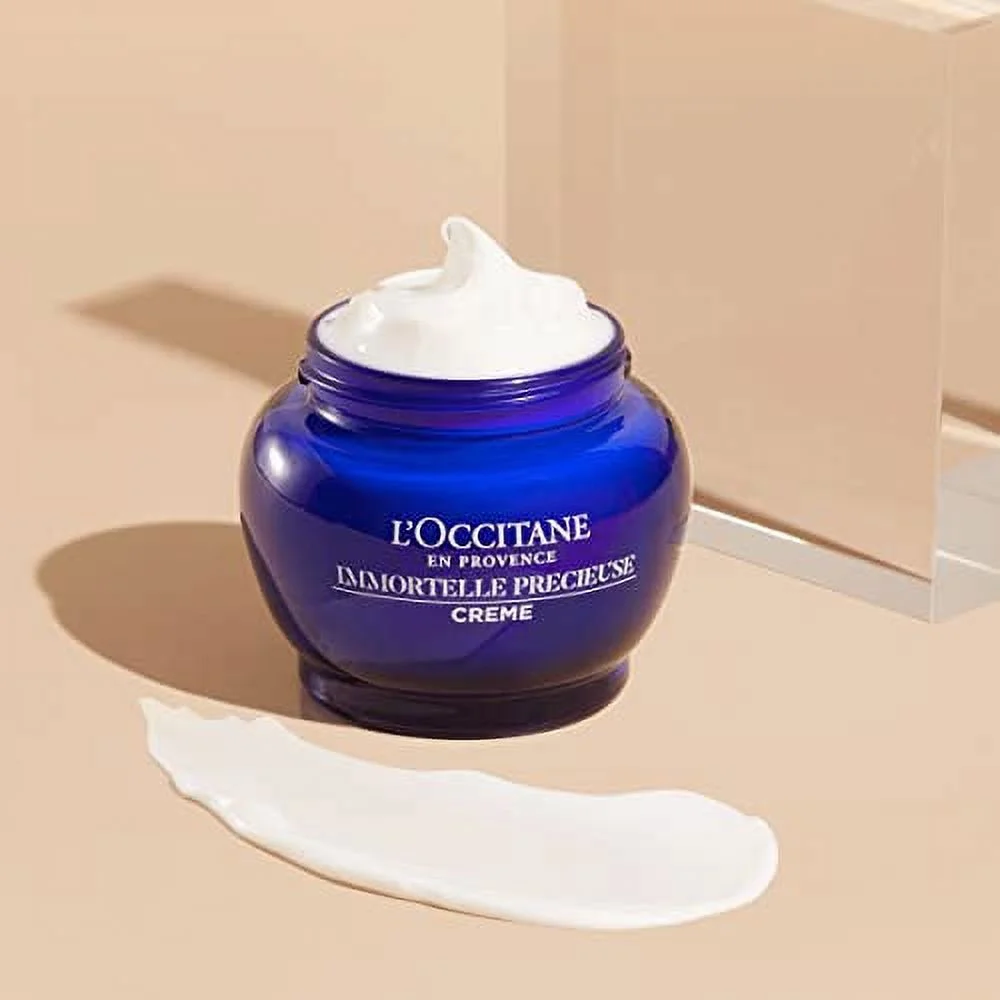 L'Occitane Immortelle Precious Cream 1.70 oz: Minimize Pore Appearance, Hydrating, Refine Skin Texture, Smooth Fine Lines in Just 2 Weeks*