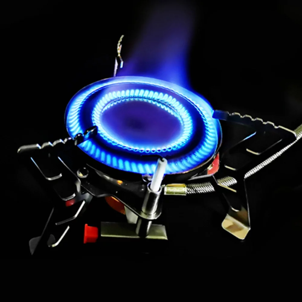 Stainless Steel Mini All-in-one Camping Stove Stove Gas Stove Camp Furnace Cooker Cooking Tourist Camp