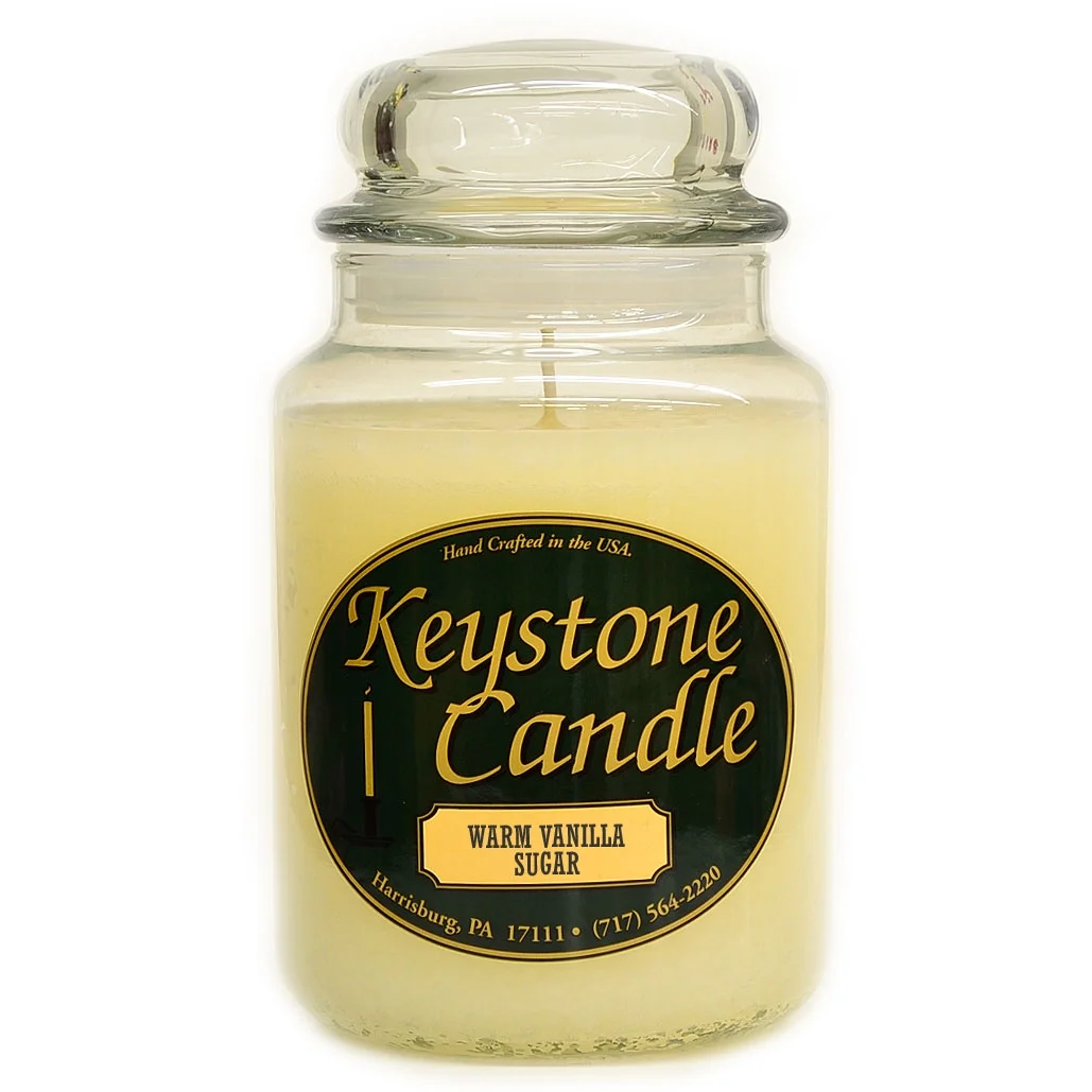 1 Pc 26 oz Warm Vanilla Sugar Jar Candles 4 in. diameter x 7 in. tall
