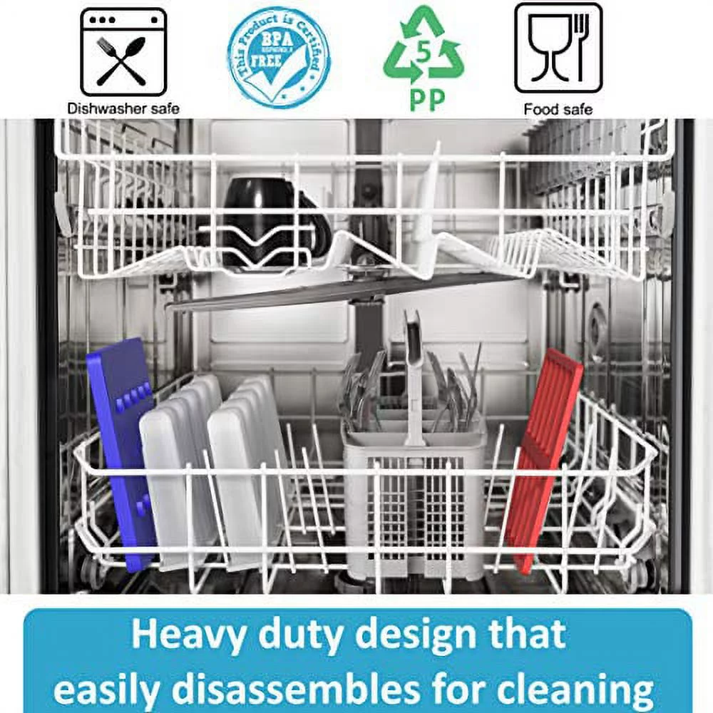 American Ice Pop Maker - Frozen Popsicle Mold Kit Moldes Para Paletas - 10 Large BPA Free Removable Plastic Molds + 50 Wood Sticks, Cleaning Brush, Healthy Kids Fruit & Cream Treats(Classic-10, Blue)