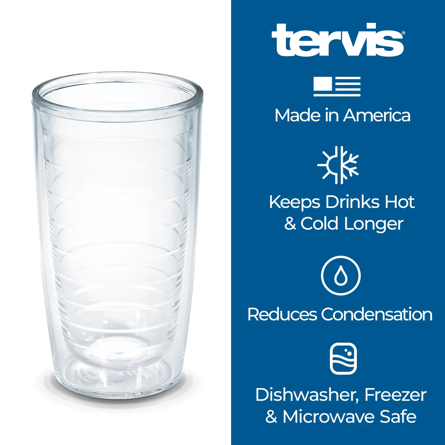 Tervis Freshwater Fish and Lures Made in USA Double Walled  Insulated Tumbler Travel Cup Keeps Drinks Cold & Hot, 16oz, Classic