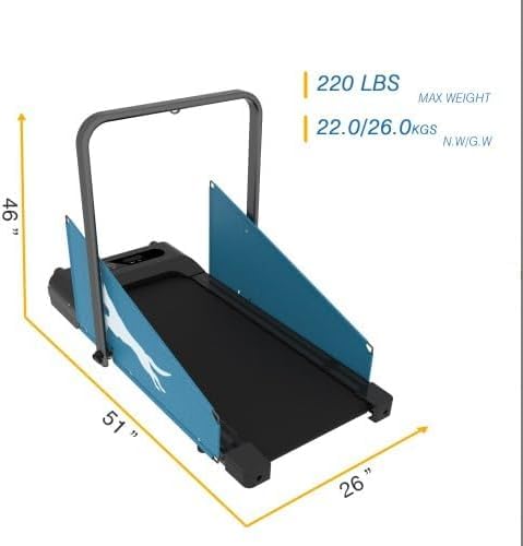 Dog Treadmill,220lbs Dog Trotter Tred Treadmill for Small Dogs and Medium Dogs,2.5 Hp Folding Doggie Running Machine,2 in 1 Foldable Pet Pacer Treadmill Pad with Led Display for Home