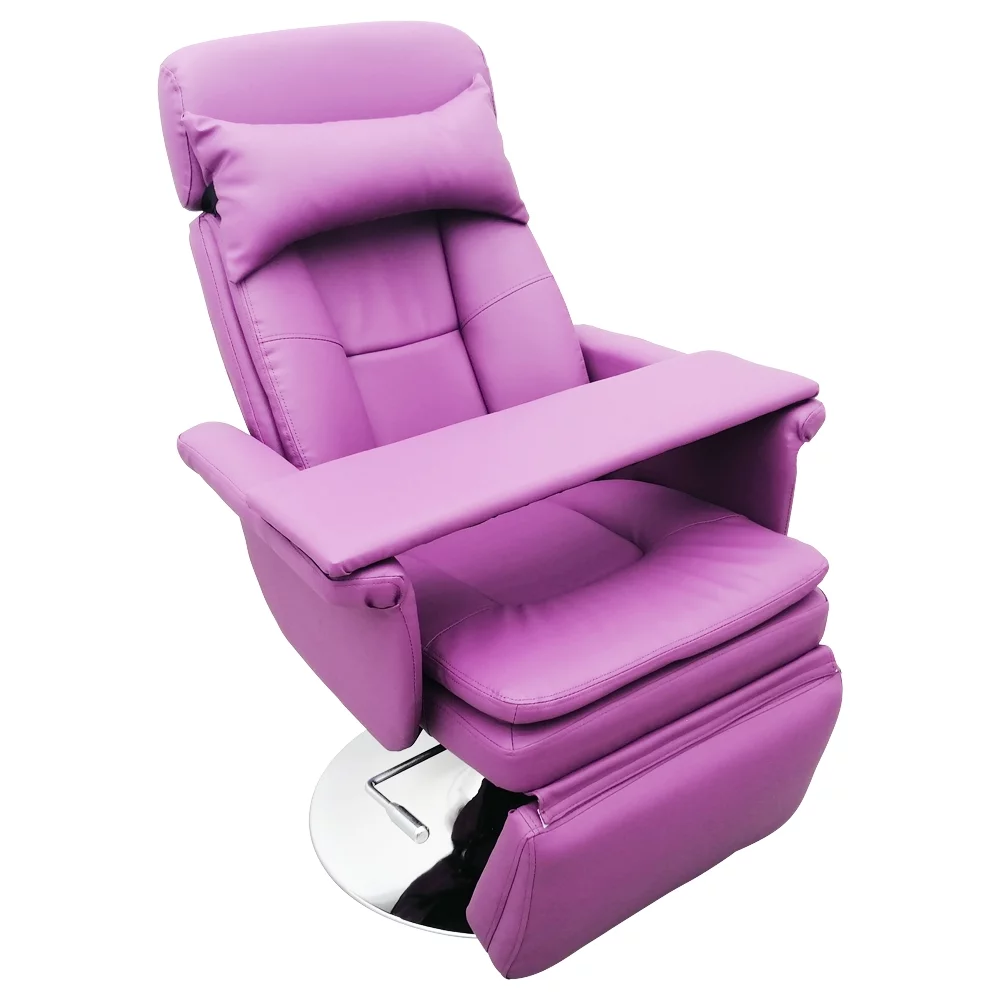 EQCOTWEA Facial Bed Recliner Spa Table Salon Chair for Beauty &Home 360 Degree Rotating Air Pressure Beauty Chair Purple