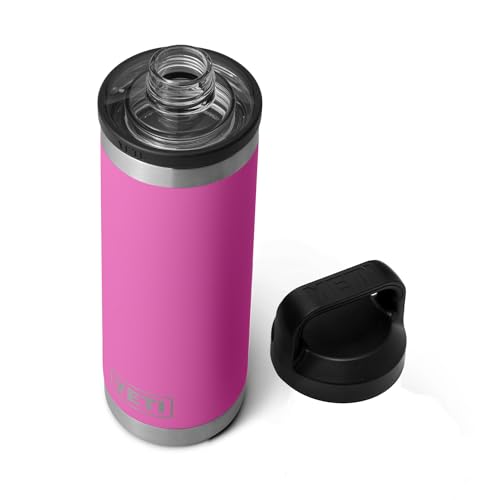 YETI Rambler 18 oz Bottle, Vacuum Insulated, Stainless Steel with Chug Cap, Sandstone Pink