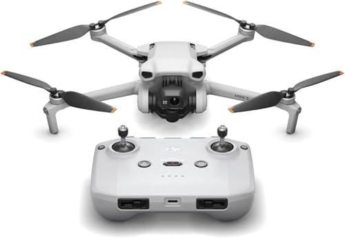 DJI Mini 3 (DJI RC), Lightweight 3x Mechanical Gimbal Drones with Camera for Adults 4K, 38-min Flight Time, up to 32800ft (10km) Video Transmission, Vertical Shooting, GPS Auto Return Integrated